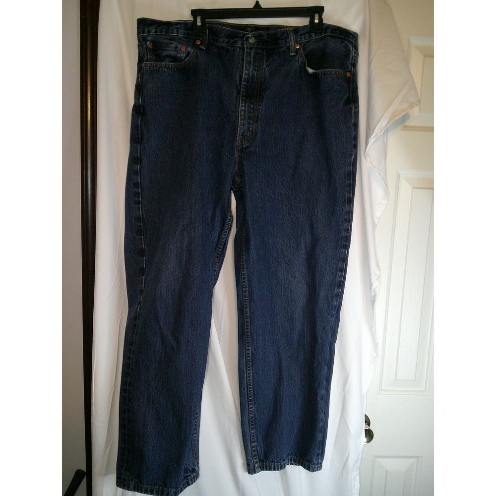 Levi's 550 Relaxed Fit Classic Dark Blue Denim Jeans W42 L30